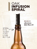 2.5" Oak Infusion Bottle Spiral - American Oak Char #3