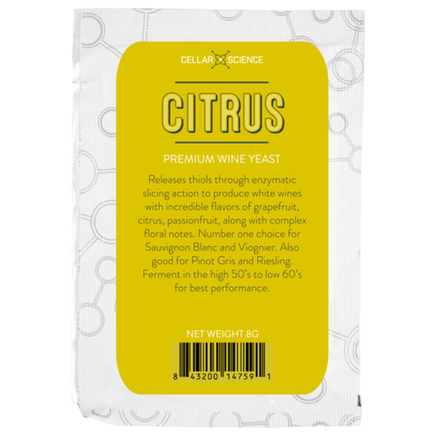 CellarScience® CITRUS Dry Wine Yeast