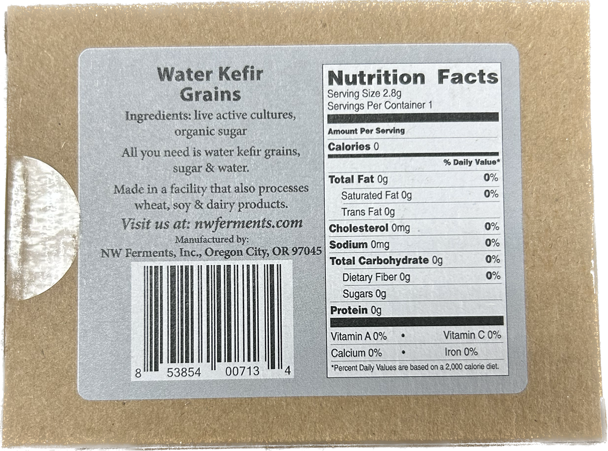 Dehydrated Water Kefir Grains Home Fermenter®