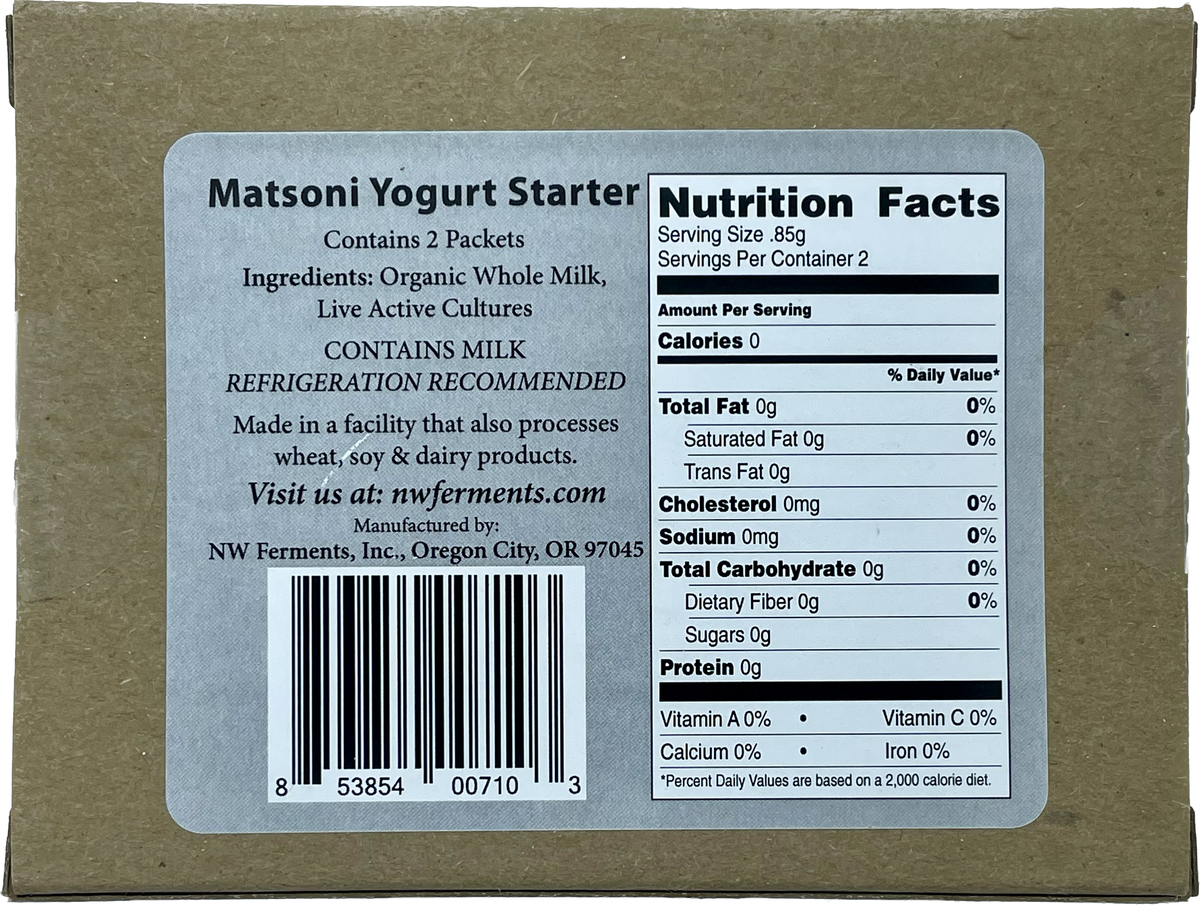 Matsoni Yogurt Culture Starter Home Fermenter®
