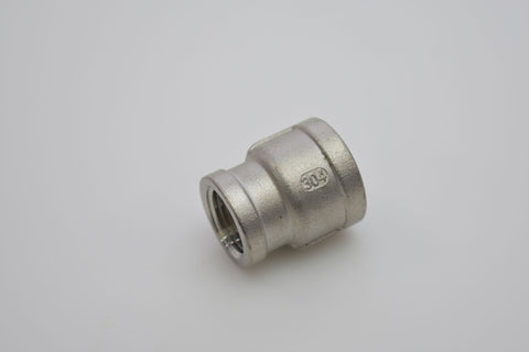Stainless Reducing Coupler - 3/4'' FPT x 1/2'' FPT