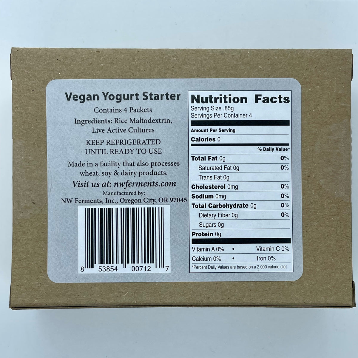 Vegan Yogurt Starter Culture Home Fermenter®