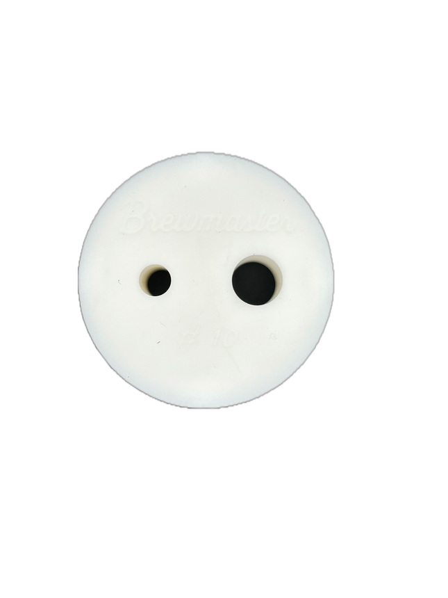 #10 Dual Hole Silicone Stopper