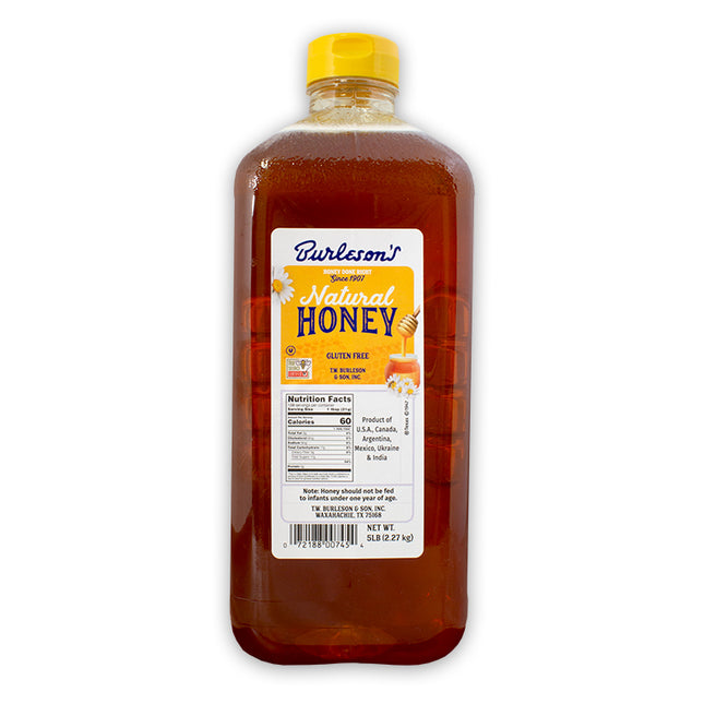 Burleson's Wildflower Honey 5 lb. Jug
