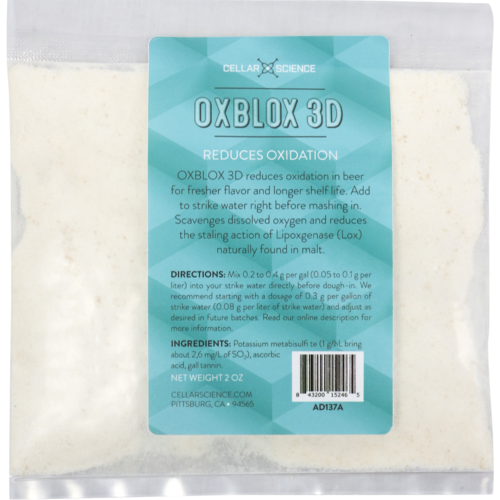 CellarScience® Oxblox 3D - 2 ounce | Dissolved Oxygen Reducer