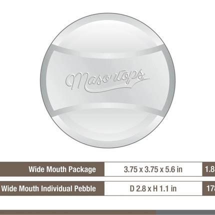 Pickle Pebbles - Glass Fermentation Weight - Wide Mouth