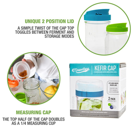 Kefir Caps - Grain Activation and Kefir Brewing Lid