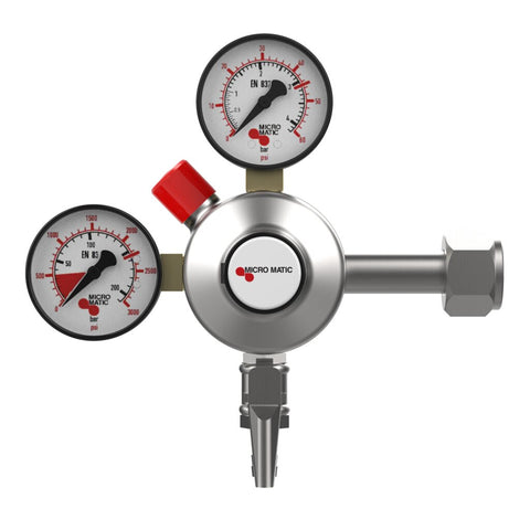 Premium Plus Dual Gauge CO2 Regulator - Low Pressure - 0-60 PSI – Check Valve