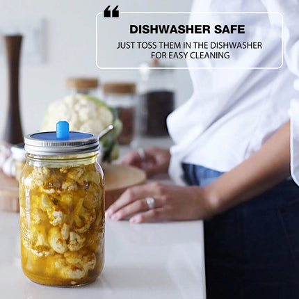 Pickle Pipes- Wide Mouth - Waterless Fermentation Airlock