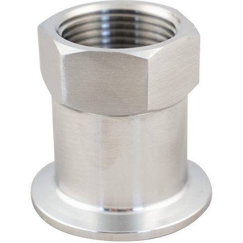 1.5'' Tri-Clamp x 1'' FPT, Stainless Steel