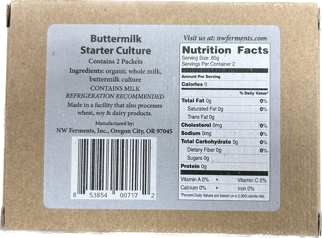 Buttermilk Starter Culture Home Fermenter®