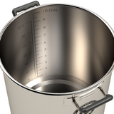 10 Gallon Spike Brewing Kettle - V4, Vertical Couplers