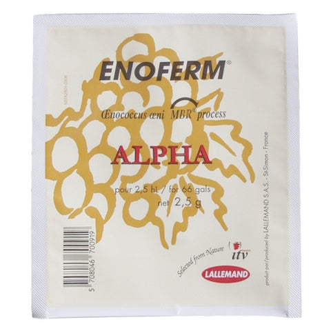 Enoferm Alpha Dry Malolactic Wine Bacteria, 2.5g
