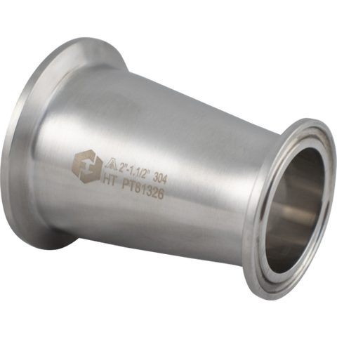 ForgeFit® Stainless Tri-Clamp Concentric Reducer - 2" x 1.5"