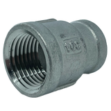 3/8'' FPT x 1/2'' FPT Stainless Coupler