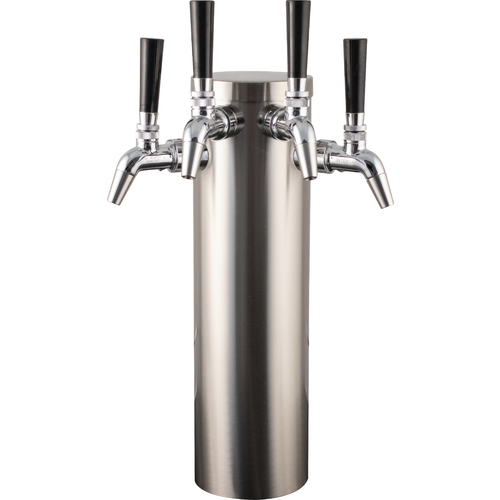 KOMOS® Stainless Draft Tower With Stainless Intertap Faucets