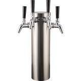 KOMOS® Stainless Draft Tower With Stainless Intertap Faucets