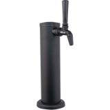 KOMOS® Matte Black Draft Tower With NukaTap Faucets (w/ Duotight Fittings)