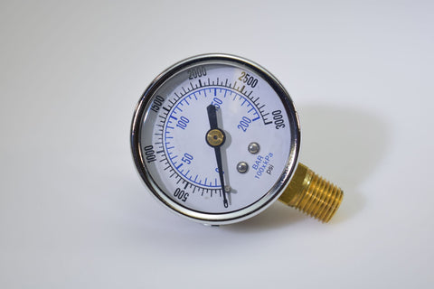 0-3000 psi replacement regulator pressure gauge RHT right hand threads