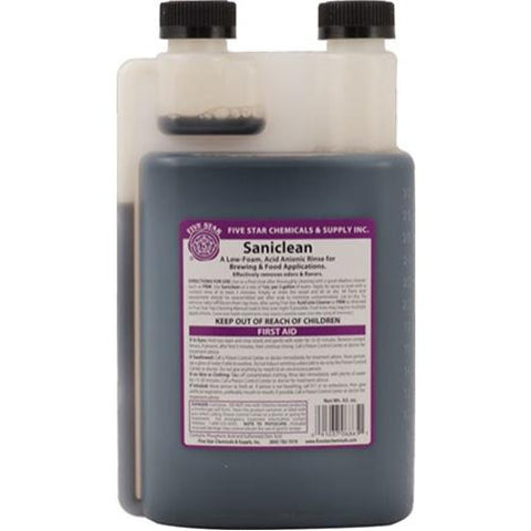 Saniclean low foaming sanitizer five star chemicals