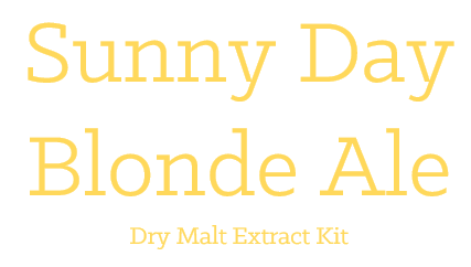 Sunny Day Blonde Ale Extract Kit