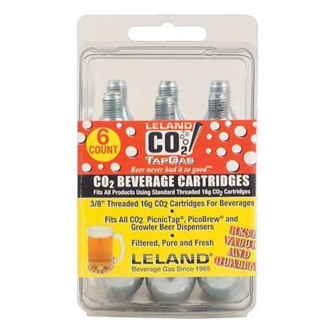 16g Threaded CO2 Cartridges pack of 6