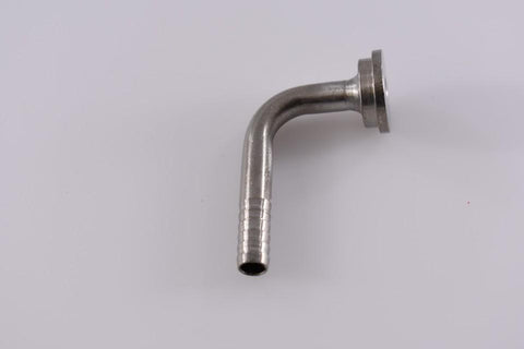 Elbow Tailpiece, 1/4'' Barb, Stainless Steel