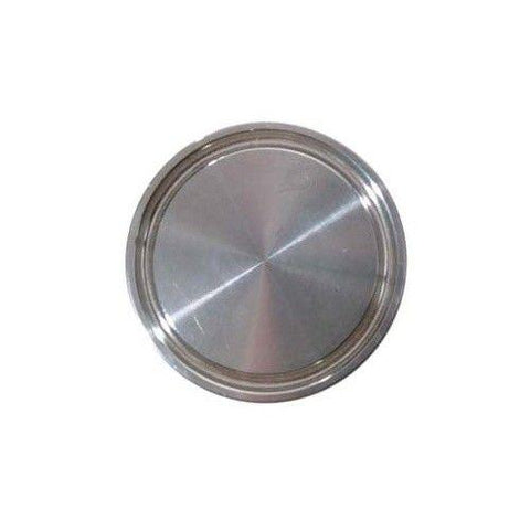2'' TC End Cap, Stainless Steel